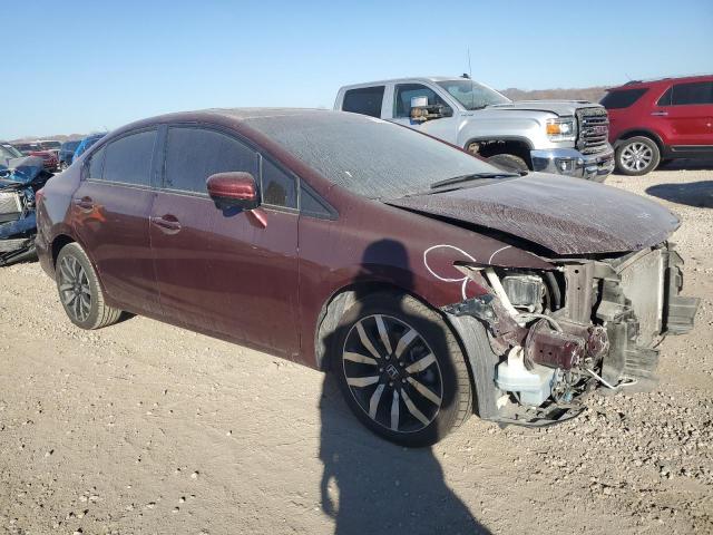 19XFB2F93FE068122 - 2015 HONDA CIVIC EXL ბურგუნდია ფოტო 4