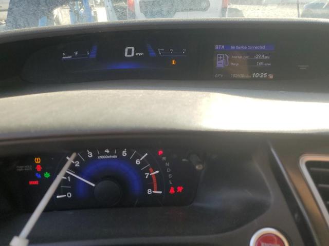 19XFB2F93FE068122 - 2015 HONDA CIVIC EXL ბურგუნდია ფოტო 9