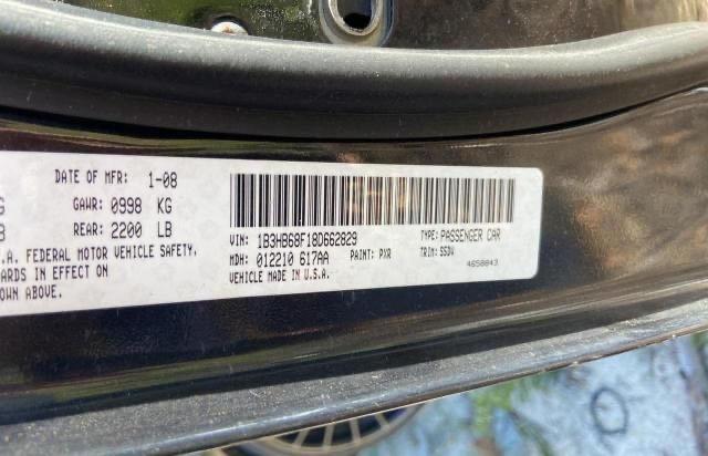 1B3HB68F18D662829 - 2008 DODGE CALIBER SRT-4 BLACK photo 10