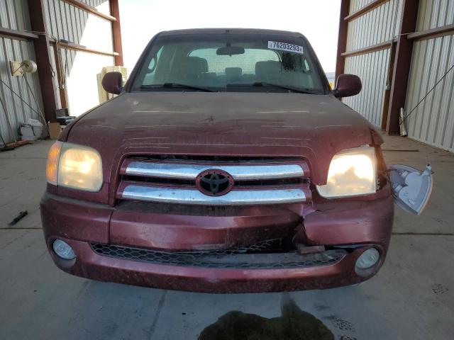 5TBDT48116S522776 - 2006 TOYOTA TUNDRA DOUBLE CAB LIMITED BURGUNDY photo 5