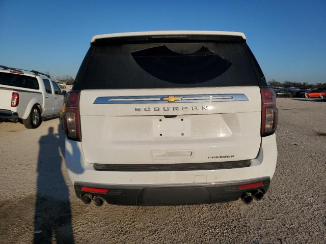 1GNSCFKD3NR120775 - 2022 CHEVROLET SUBURBAN C1500 PREMIER WHITE photo 6