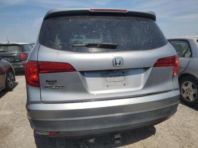 5FNYF5H32HB020499 - 2017 HONDA PILOT EX SILVER photo 6