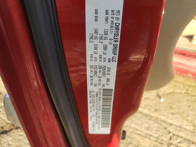 2C4RC1CG2FR515206 - 2015 CHRYSLER TOWN & COU TOURING L RED photo 13