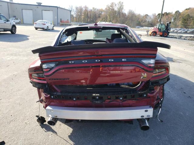 2C3CDXGJ7PH543042 - 2023 DODGE CHARGER SCAT PACK BURGUNDY photo 6