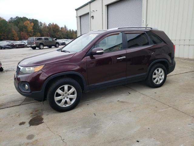 5XYKT3A63DG399510 - 2013 KIA SORENTO LX BURGUNDY photo 1