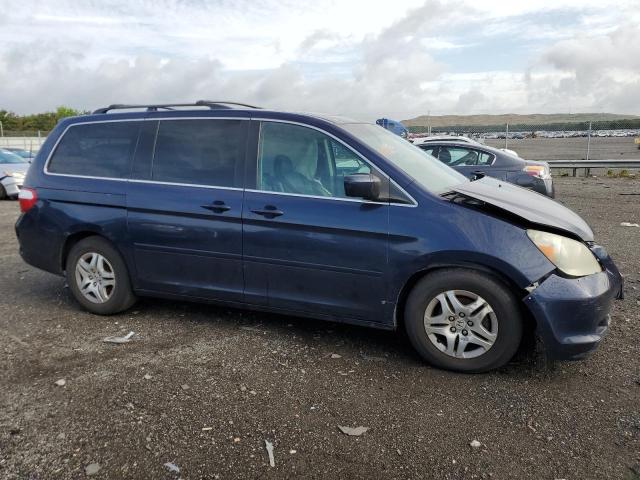 5FNRL387X7B068982 - 2007 HONDA ODYSSEY EXL BLUE photo 4