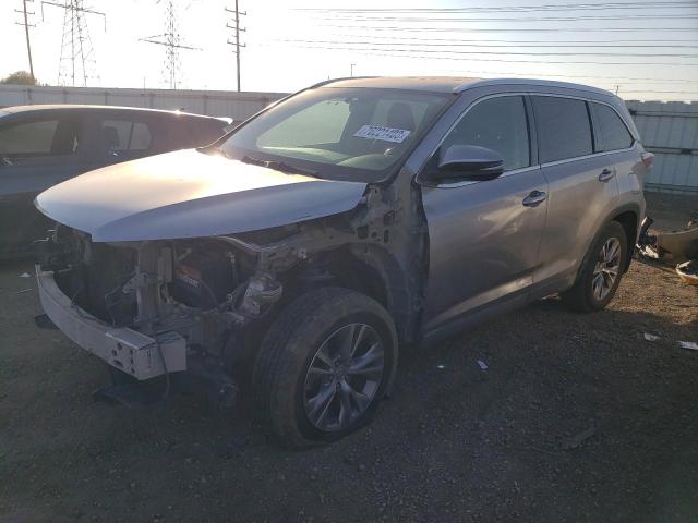 5TDJKRFH4FS195638 - 2015 TOYOTA HIGHLANDER XLE SILVER photo 1