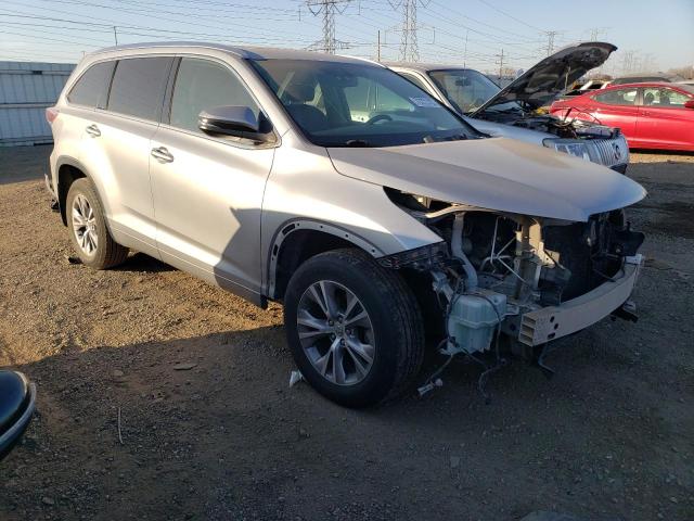 5TDJKRFH4FS195638 - 2015 TOYOTA HIGHLANDER XLE SILVER photo 4
