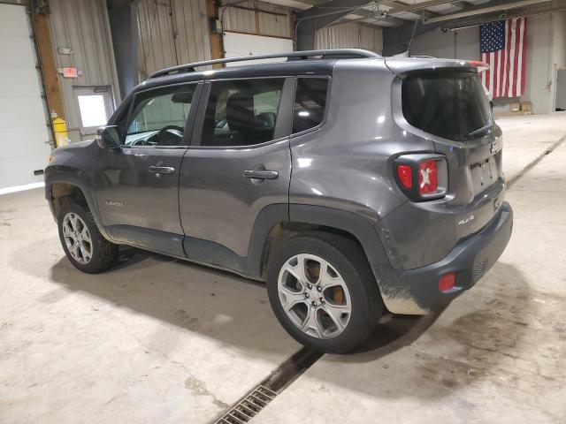 ZACNJBD1XKPJ94399 - 2019 JEEP RENEGADE LIMITED GRAY photo 2