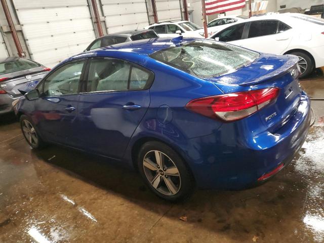 3KPFL4A79JE170421 - 2018 KIA FORTE LX BLUE photo 2