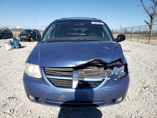 2D4GP44L37R234013 - 2007 DODGE GRAND CARA SXT BLUE photo 5