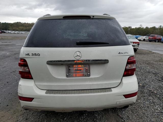 4JGBB8GB6AA542624 - 2010 MERCEDES-BENZ ML 350 4MATIC WHITE photo 6