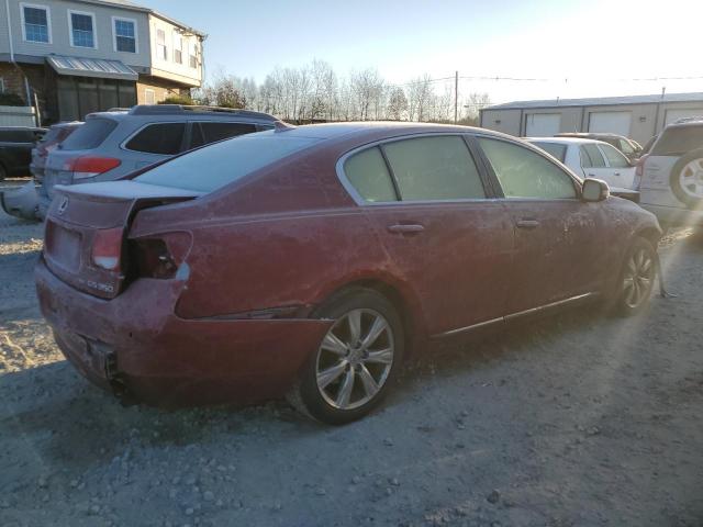 JTHCE96S380015095 - 2008 LEXUS GS 350 RED photo 3