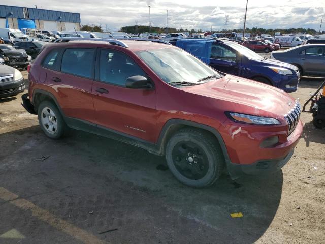 1C4PJMAB5EW114213 - 2014 JEEP CHEROKEE SPORT RED photo 4