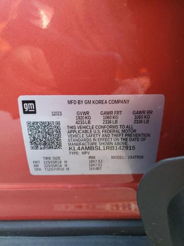 KL4AMBSL1RB142915 - 2024 BUICK ENCORE GX PREFERRED ORANGE photo 13