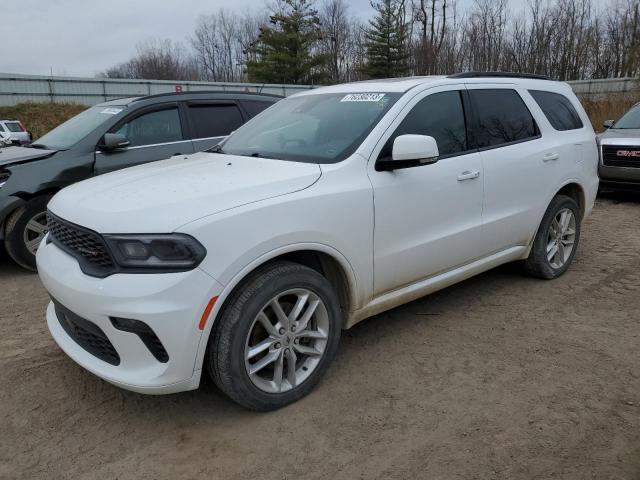 1C4RDJDG3MC558020 - 2021 DODGE DURANGO GT WHITE photo 1