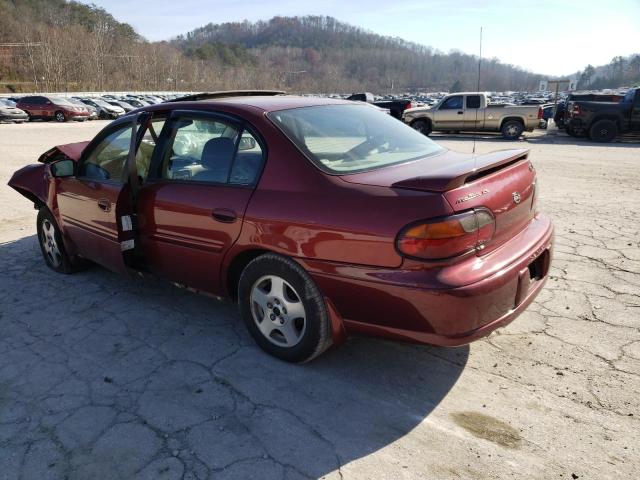 1G1NE52J82M550416 - 2002 CHEVROLET MALIBU LS MAROON photo 2