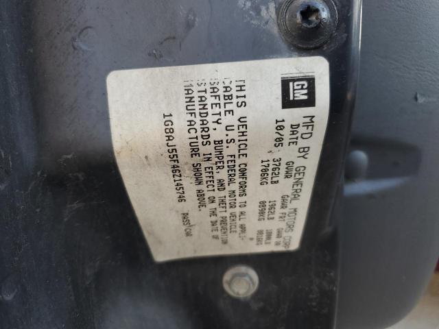 1G8AJ55F46Z145746 - 2006 SATURN ION LEVEL 2 RED photo 12