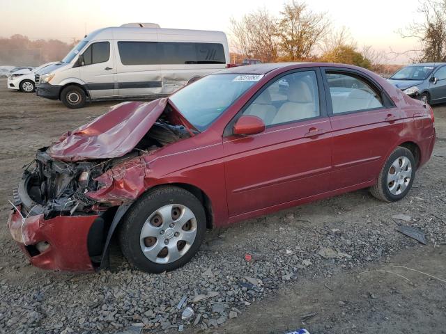 KNAFE121585547610 - 2008 KIA SPECTRA EX BURGUNDY photo 1