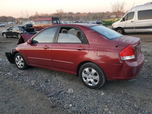 KNAFE121585547610 - 2008 KIA SPECTRA EX BURGUNDY photo 2