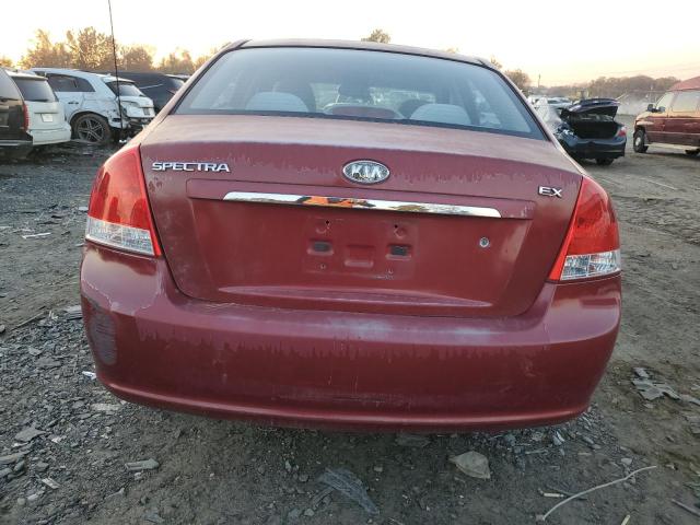 KNAFE121585547610 - 2008 KIA SPECTRA EX BURGUNDY photo 6