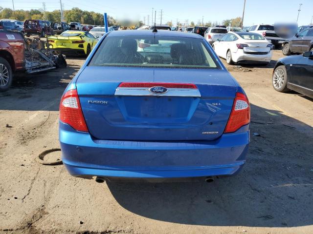 3FAHP0JG7CR211006 - 2012 FORD FUSION SEL BLUE photo 6