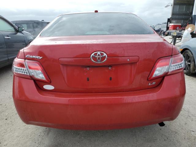 4T1BF3EK9AU574816 - 2010 TOYOTA CAMRY BASE RED photo 6