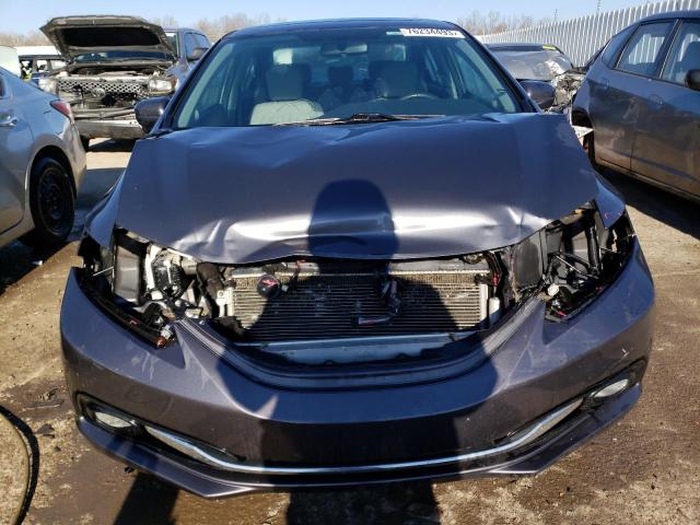 2HGFB2F91FH500504 - 2015 HONDA CIVIC EXL CHARCOAL photo 5