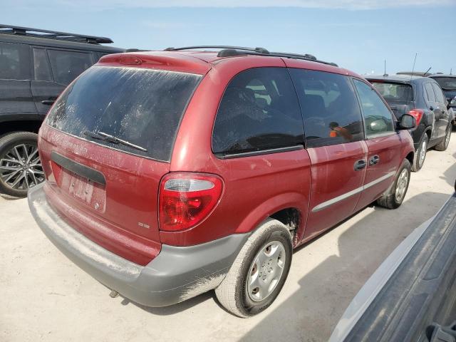 1B4GP25331B165441 - 2001 DODGE CARAVAN SE RED photo 3