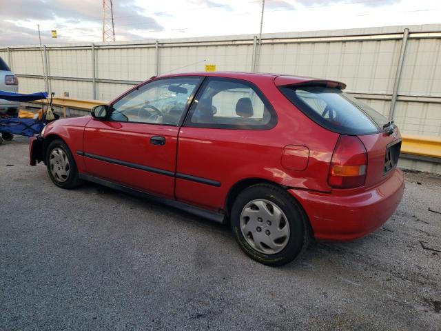 2HGEJ6445VH109397 - 1997 HONDA CIVIC DX RED photo 2