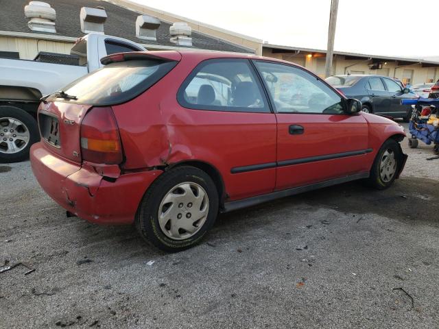 2HGEJ6445VH109397 - 1997 HONDA CIVIC DX RED photo 3