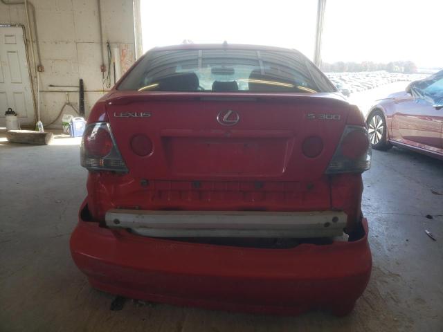 JTHBD192X40085702 - 2004 LEXUS IS 300 RED photo 6