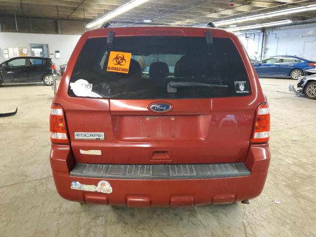 1FMCU0D79AKD10092 - 2010 FORD ESCAPE XLT RED photo 6