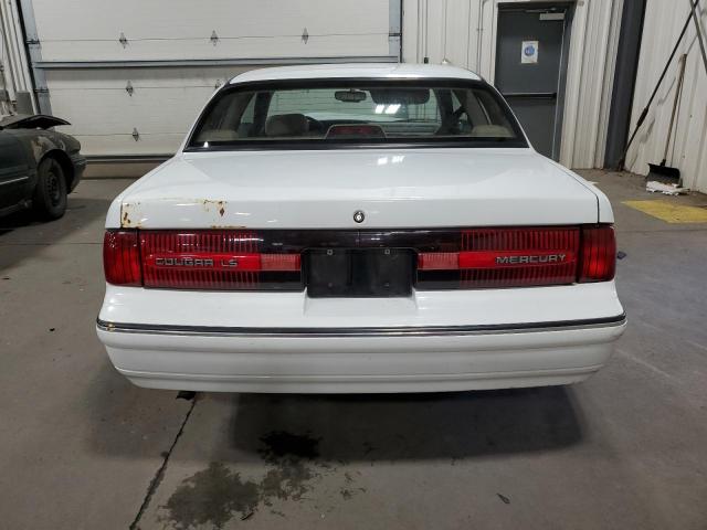 1MEPM6040MH628476 - 1991 MERCURY COUGAR LS WHITE photo 6