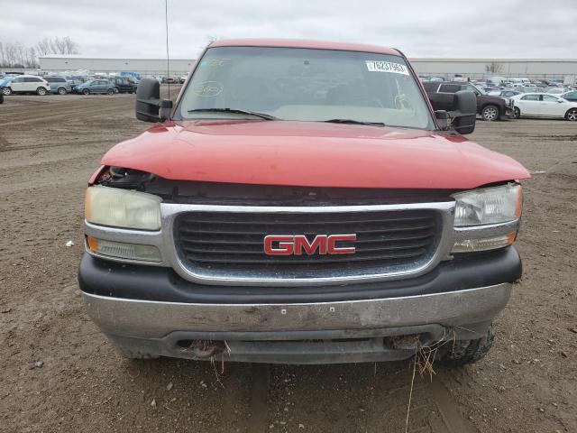 1GTGK29U52Z192430 - 2002 GMC NEW SIERRA K2500 RED photo 5