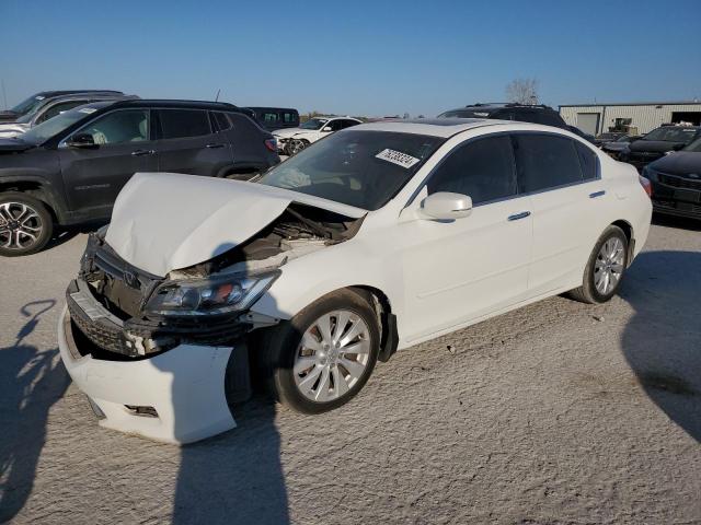 1HGCR3F83DA022724 - 2013 HONDA ACCORD EXL WHITE photo 1