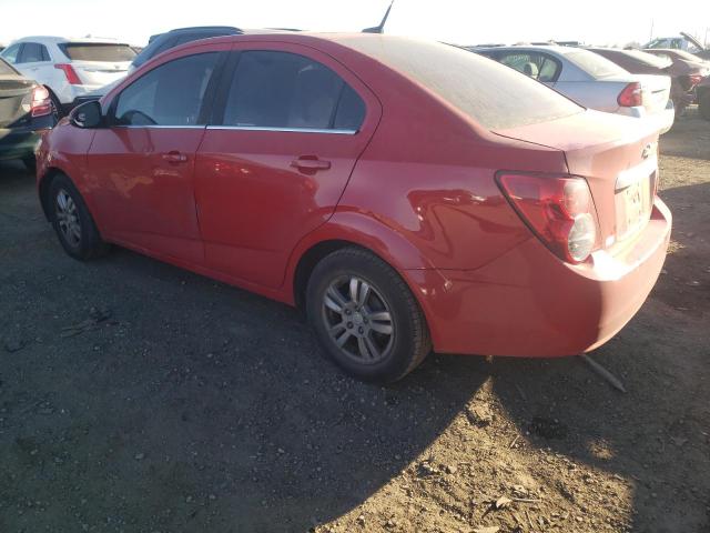 1G1JC5SH7D4190415 - 2013 CHEVROLET SONIC LT RED photo 2