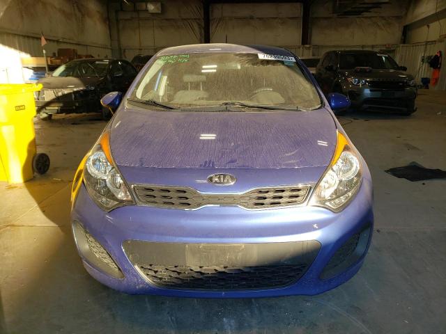 KNADN5A38D6196584 - 2013 KIA RIO EX BLUE photo 5