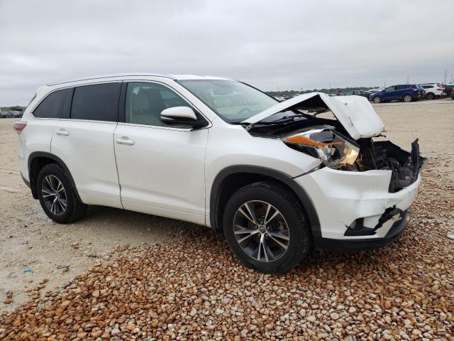 5TDKKRFH5GS140329 - 2016 TOYOTA HIGHLANDER XLE WHITE photo 4