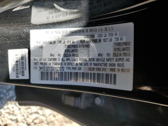 3MYDLBZV3GY100579 - 2016 TOYOTA SCION IA BLACK photo 12