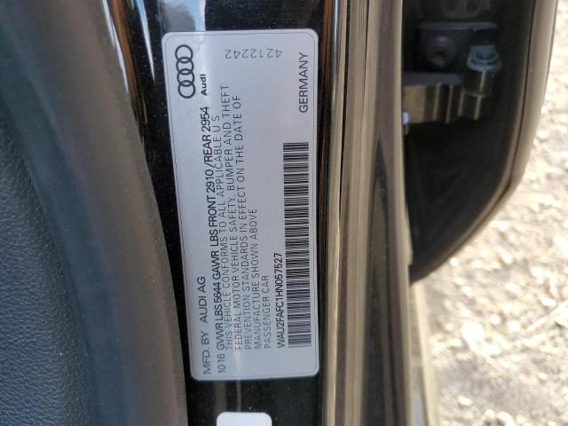 WAU2FAFC1HN057527 - 2017 AUDI S7 PRESTIGE BLACK photo 13