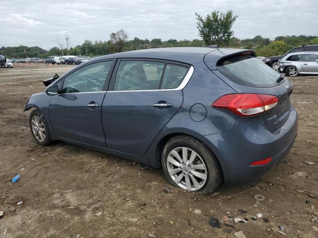 KNAFX5A84E5160882 - 2014 KIA FORTE EX BLUE photo 2