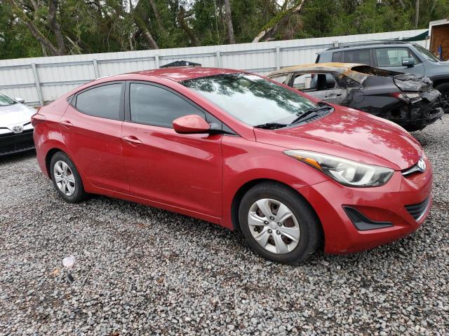 KMHDH4AE8GU543414 - 2016 HYUNDAI ELANTRA SE RED photo 4