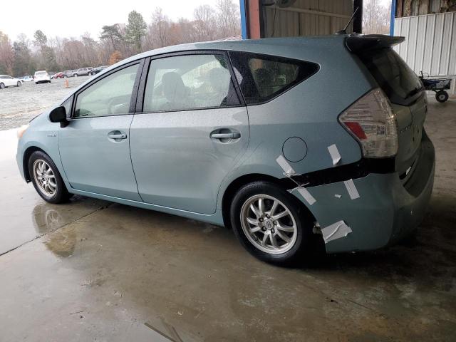 JTDZN3EU9D3208436 - 2013 TOYOTA PRIUS V TURQUOISE photo 2