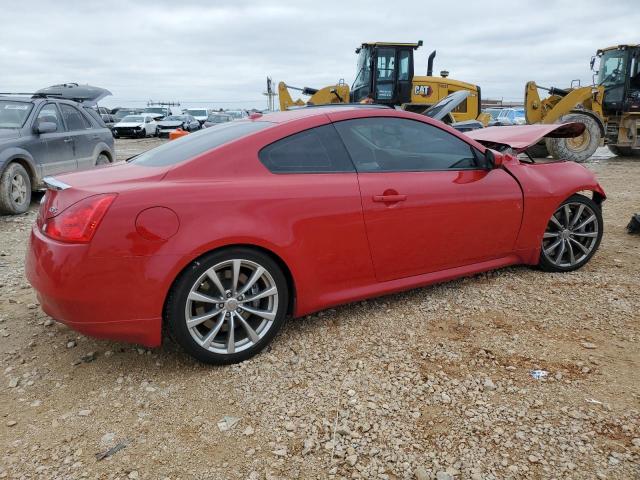 JNKCV64E68M120735 - 2008 INFINITI G37 BASE RED photo 3