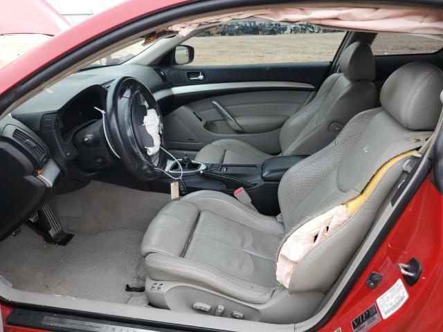 JNKCV64E68M120735 - 2008 INFINITI G37 BASE RED photo 7