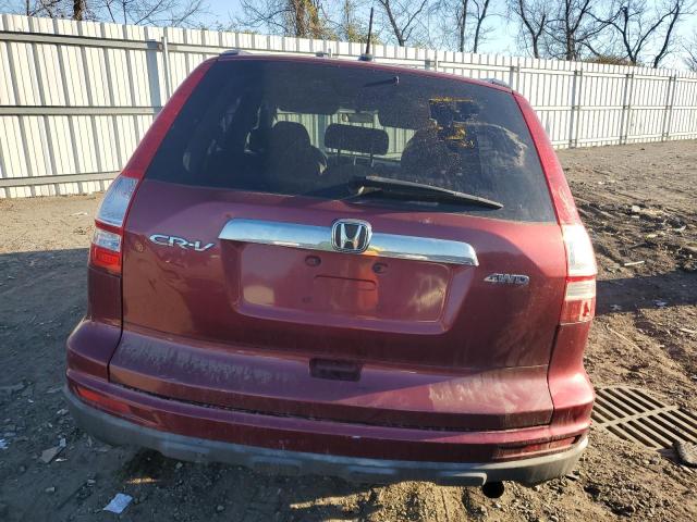 JHLRE4H77BC016735 - 2011 HONDA CR-V EXL BURGUNDY photo 6