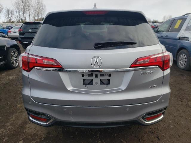 5J8TB4H72JL806102 - 2018 ACURA RDX ADVANCE SILVER photo 6