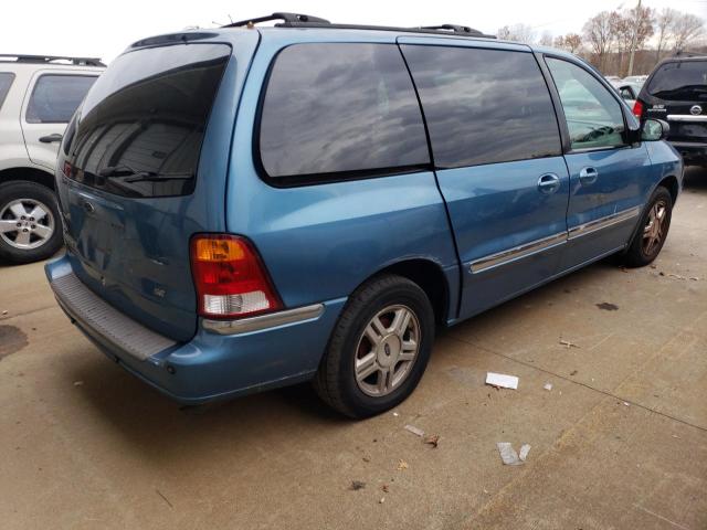 2FMZA524X2BA46272 - 2002 FORD WINDSTAR SE BLUE photo 3