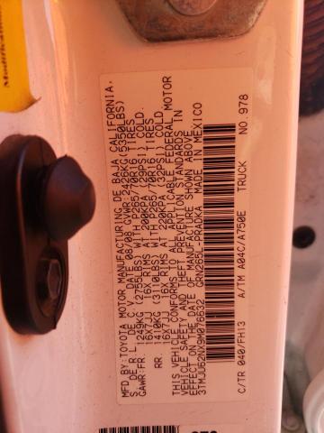 3TMJU62NX9M076632 - 2009 TOYOTA TACOMA DOUBLE CAB PRERUNNER WHITE photo 12